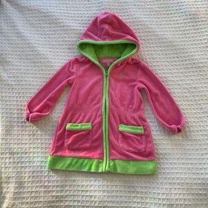 2010 Lilly Pulitzer Pink and Green Cover Up - Size 2/3